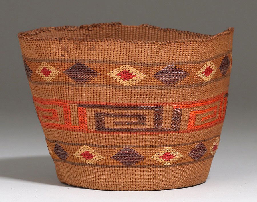 Native Alaskan - Tlingit Tribe Basket c1900s (1 of 4)