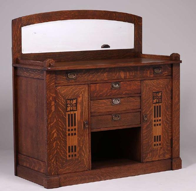 Shop of the Crafters Inlaid Sideboard c1905-1910 (1 of 2)