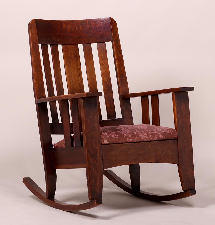Grand Rapids Oak Rocker c1910 (1 of 3)