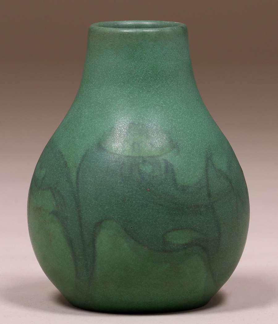 Rookwood Matte Green Frederick Rothenbusch Vase 1905 (1 of 3)