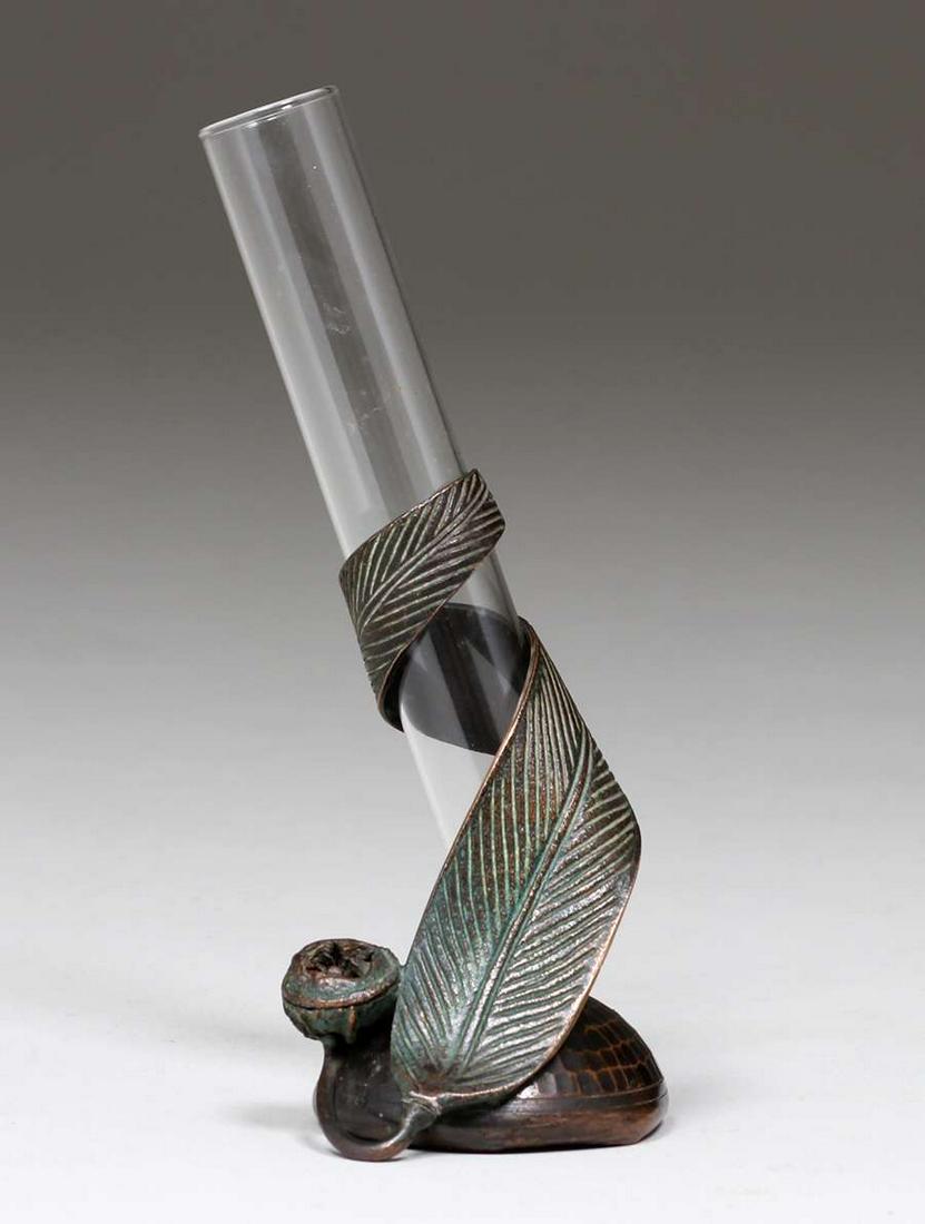 Jauchen's Ye Olde Copper Shop Eucalyptus Bud Vase c1915 (1 of 4)