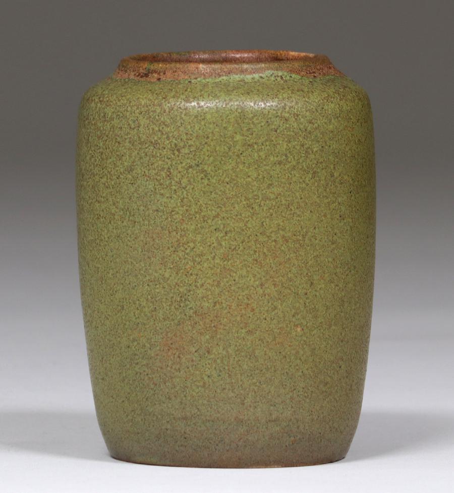 Walrath Pottery Matte Green Vase c1910 (1 of 3)
