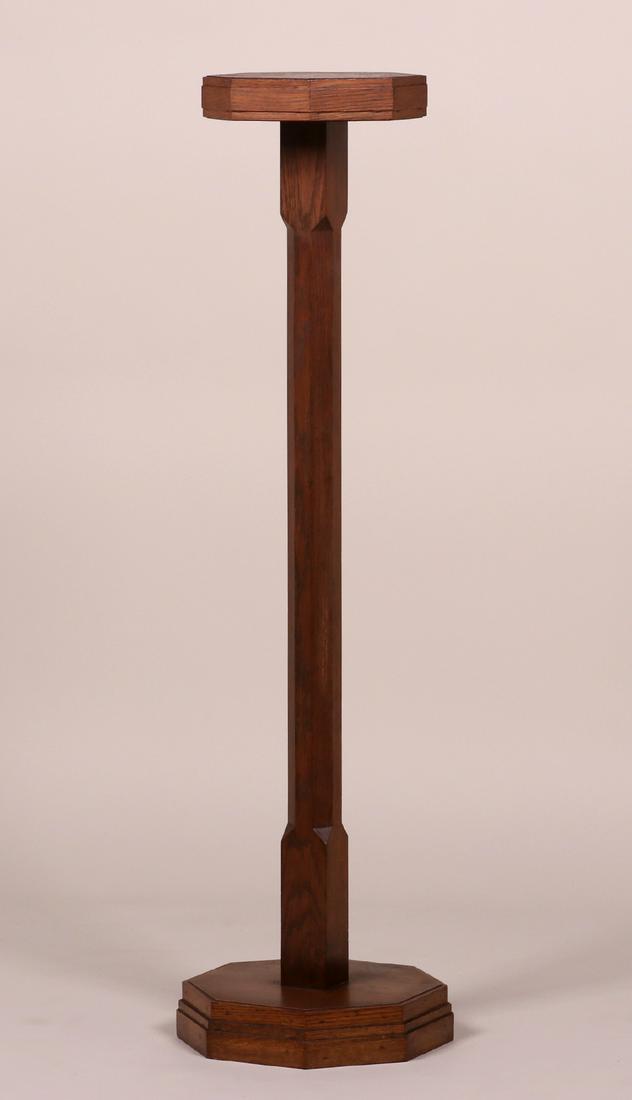 Arts & Crafts Tall Octagonal Pedestal c1910 (1 of 4)
