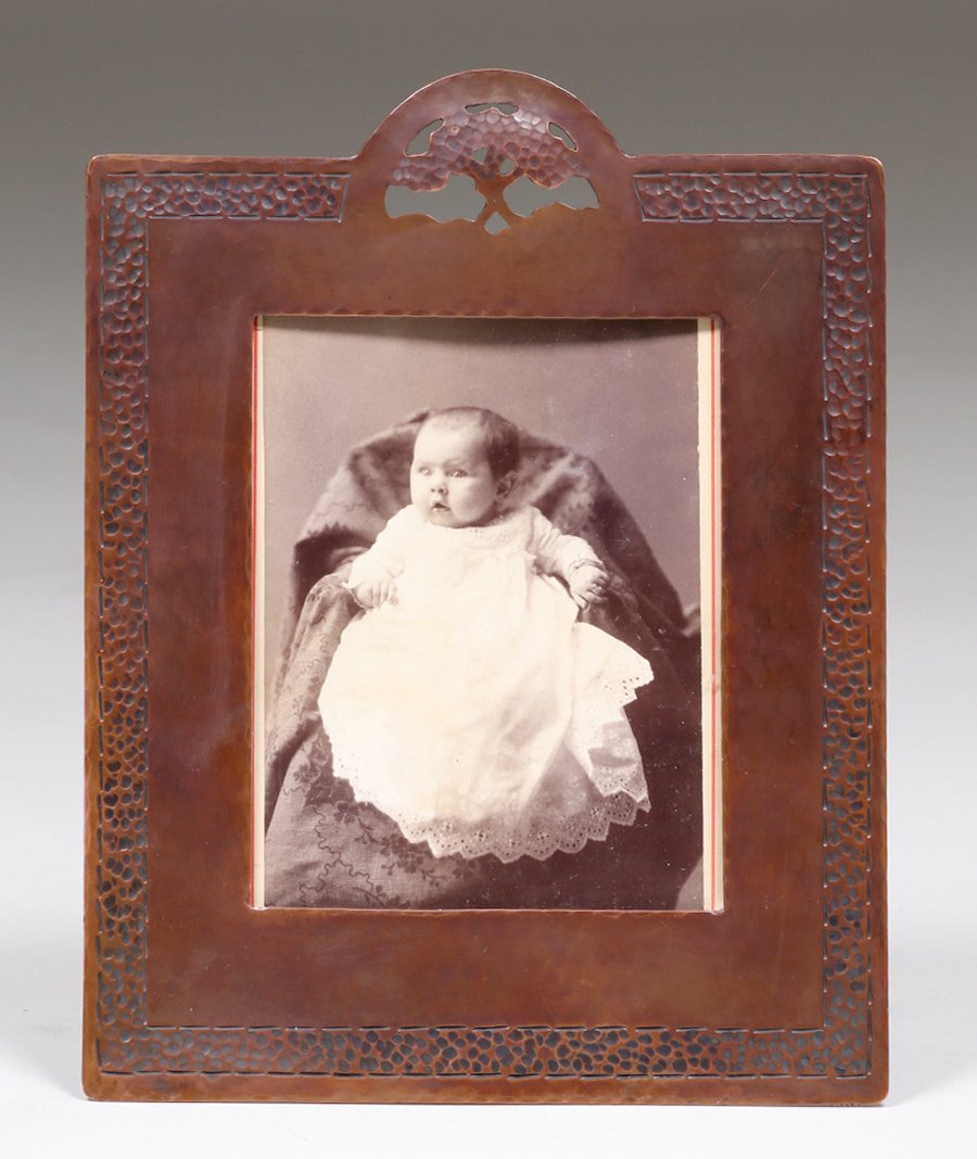 Dirk van Erp Hammered Copper Oak Tree Picture Frame (1 of 4)