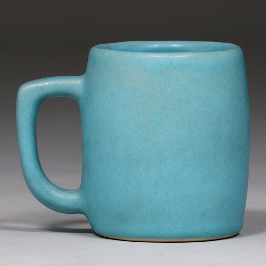 Van Briggle Matte Blue Mug c1980s (1 of 4)