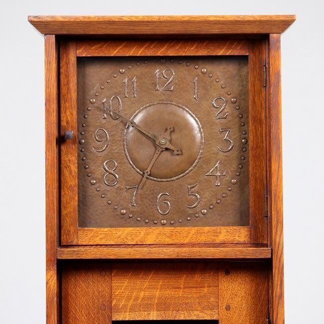 L&JG Stickley Grandfather Clock c1905-1907 (1 of 7)