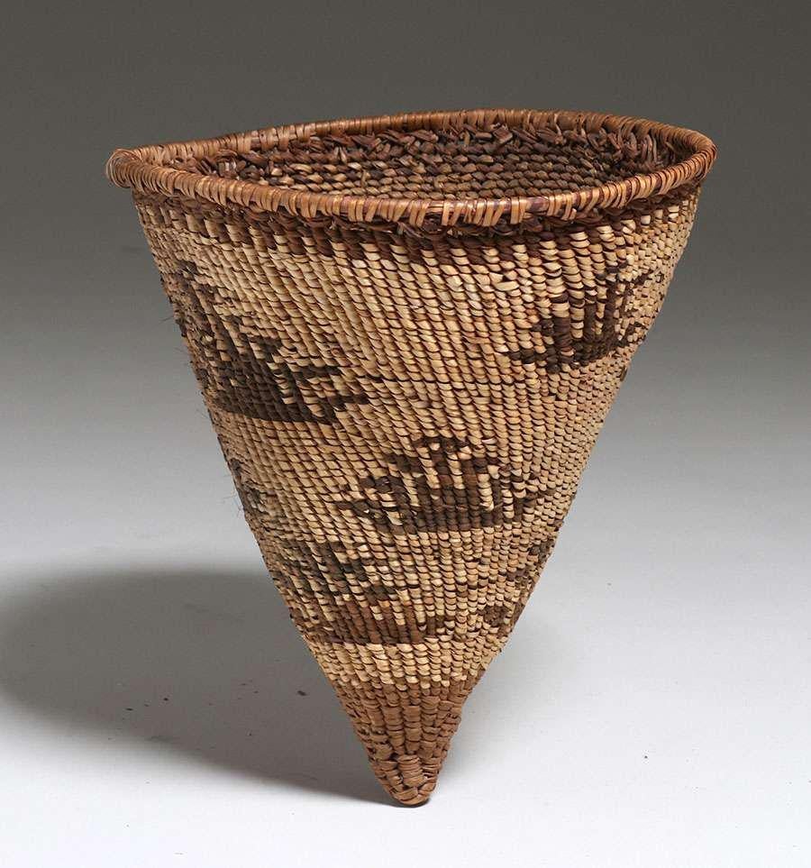 Mono/Paiute Native American Small Burden Basket (1 of 4)