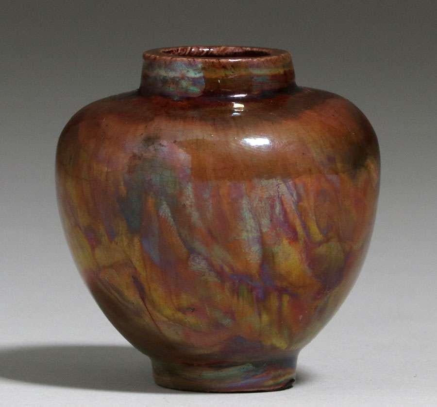 Small Brouwer - Middle Lane Pottery Flame Painted Vase (1 of 3)