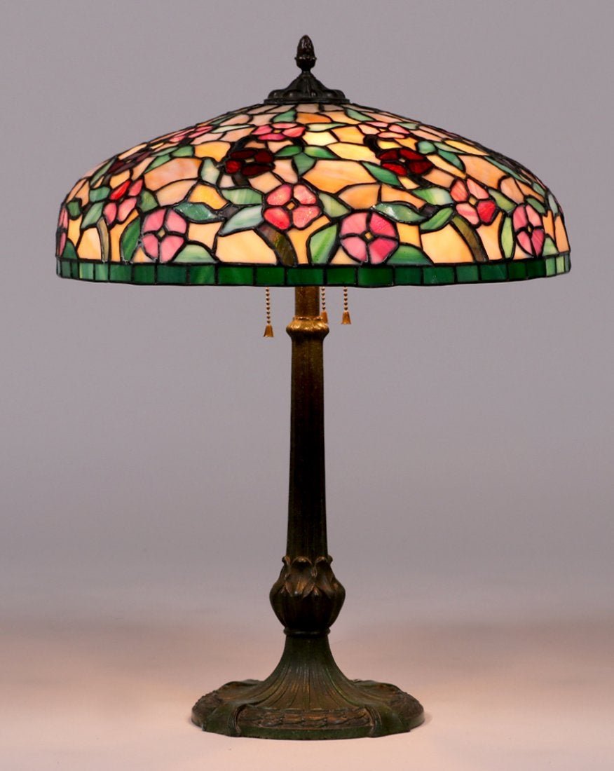 Chicago Mosaic Leaded Glass Lamp c1910 (1 of 9)