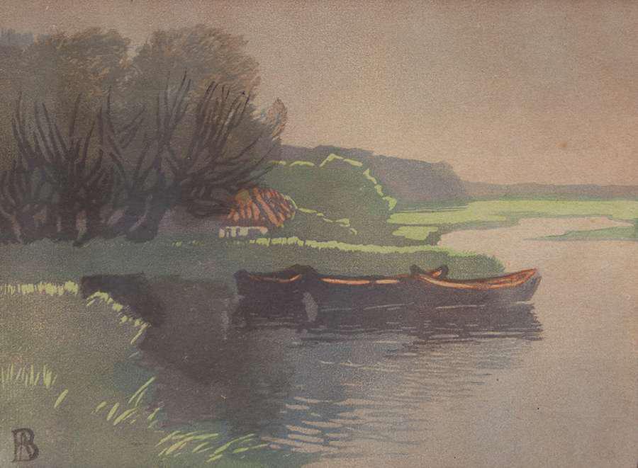 German Arts & Crafts Woodblock Print c1905 (1 of 6)