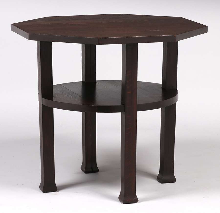 Grand Rapids Octagonal Lamp Table c1905 (1 of 3)