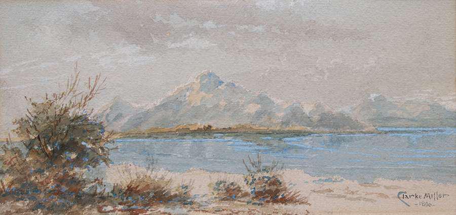 Clarke Miller Watercolor Grand Tetons 1896 (1 of 4)