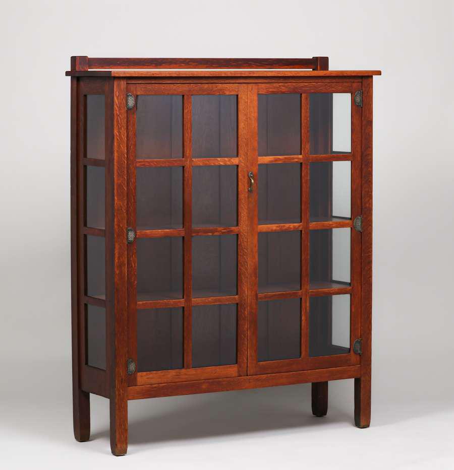 Stickley Brothers Two-Door China Cabinet c1910 (1 of 4)