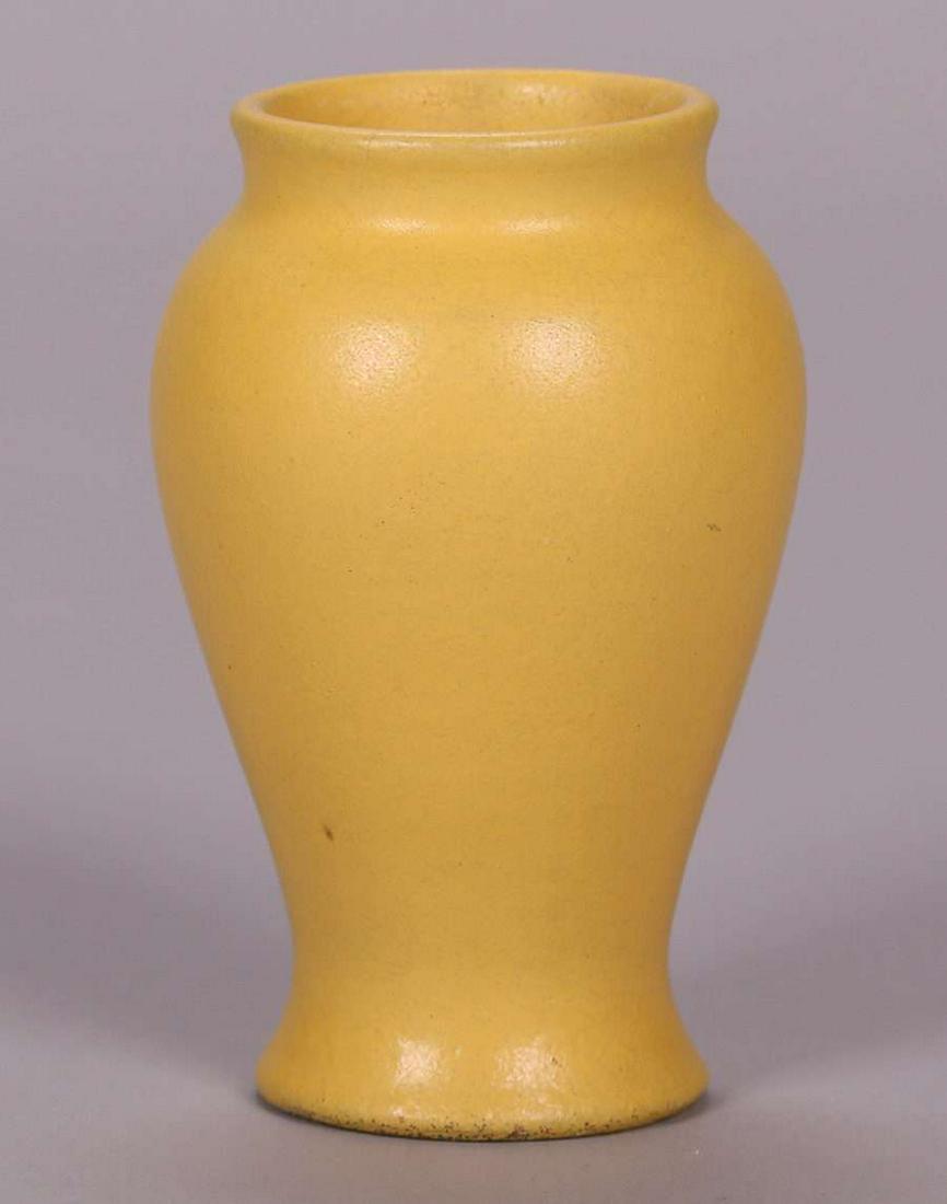 Marblehead Pottery Matte Yellow Vase c1910 (1 of 3)