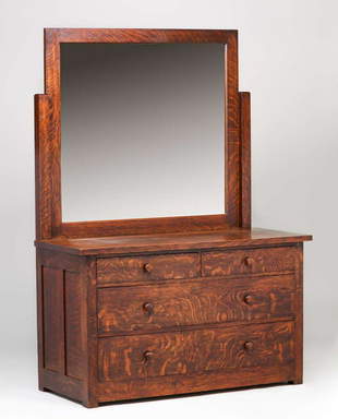 273 Roycroft Dresser With Mirror May 28 2011 Forsythes Auctions Llc In Oh