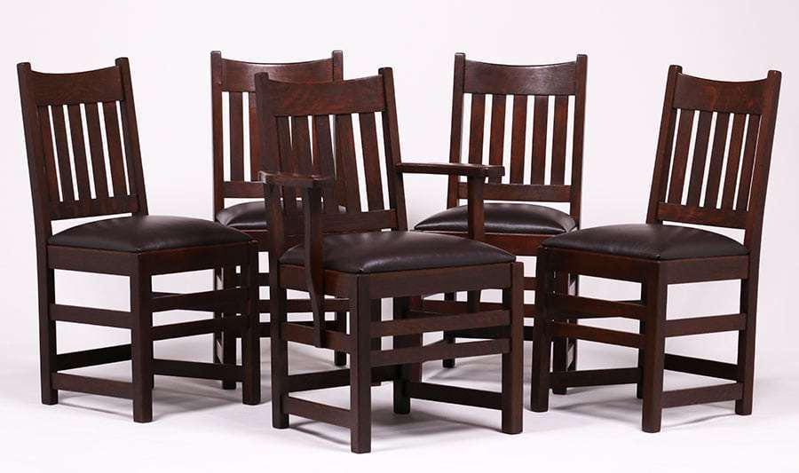 Limbert Dining Chairs c1910 (1 of 5)