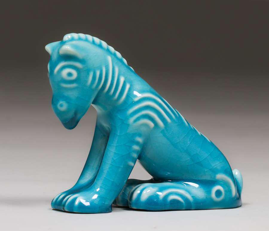 Rookwood Turquoise Blue Pony Louis Abel Design 1931 (1 of 5)
