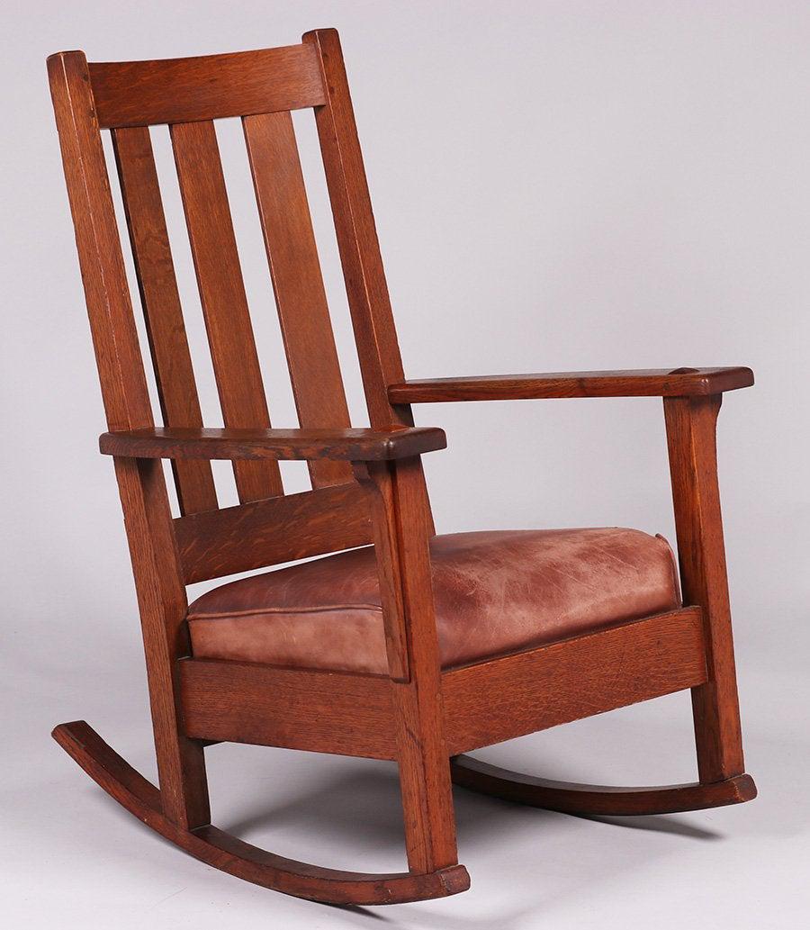Tall Limbert Rocker c1910 (1 of 3)