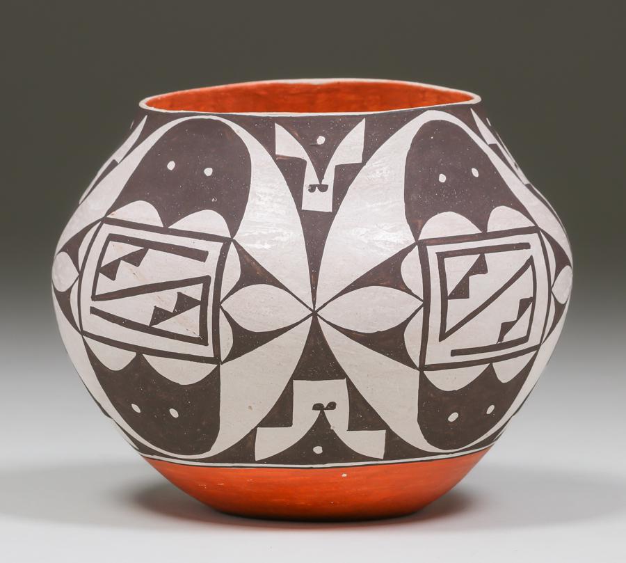 ACOMA POLYCHROME OLLA by EMMA (EMMALITA) CHARLIE CHINO, (1 of 4)