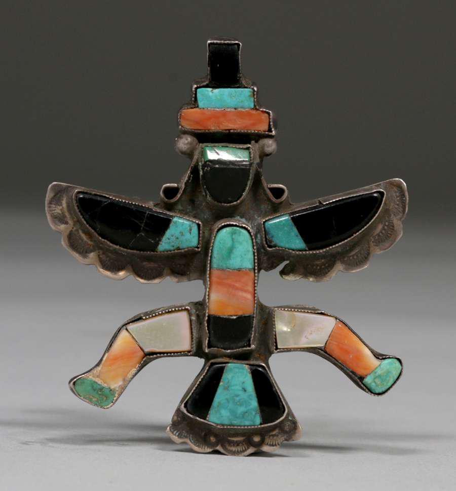Zuni Kachina Brooch c1930s (1 of 2)