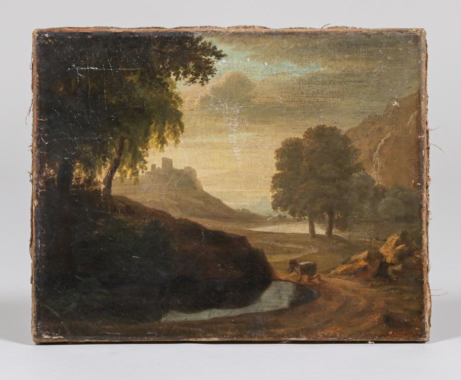 Antique Painitng of European Landscape c1900 (1 of 5)