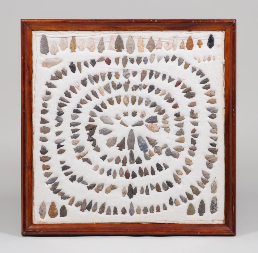 Framed Collection of Arrowheads (1 of 8)