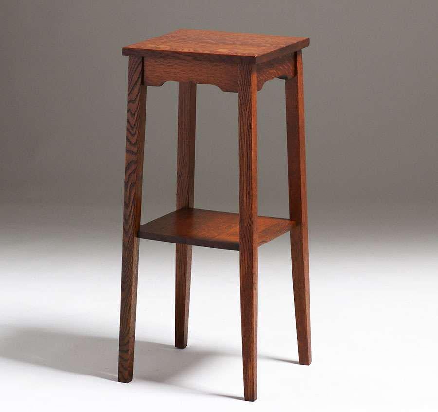 Arts  Crafts Square Tapered Leg Stand c1910 (1 of 2)