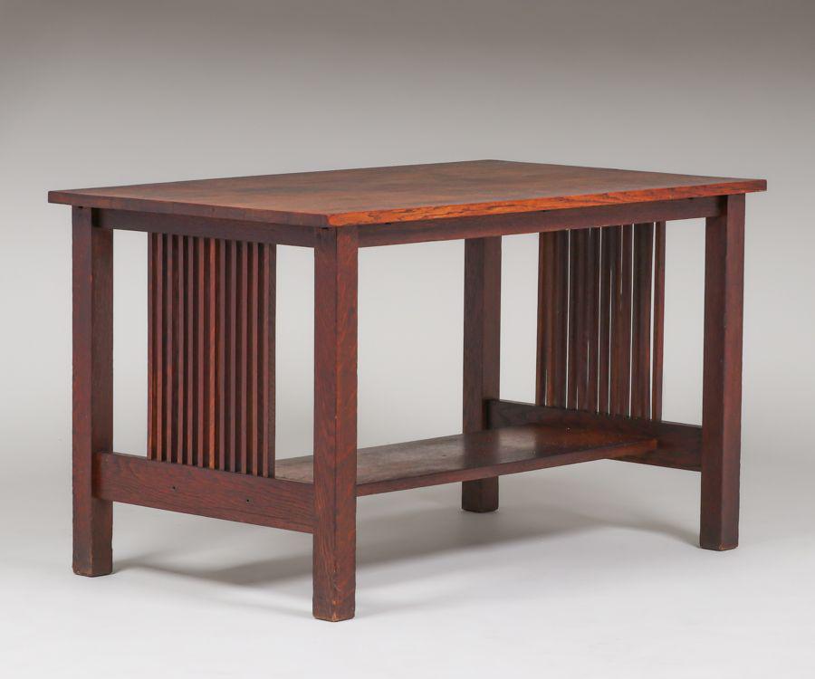 Gustav Stickley Spindled Table c1907 (1 of 3)