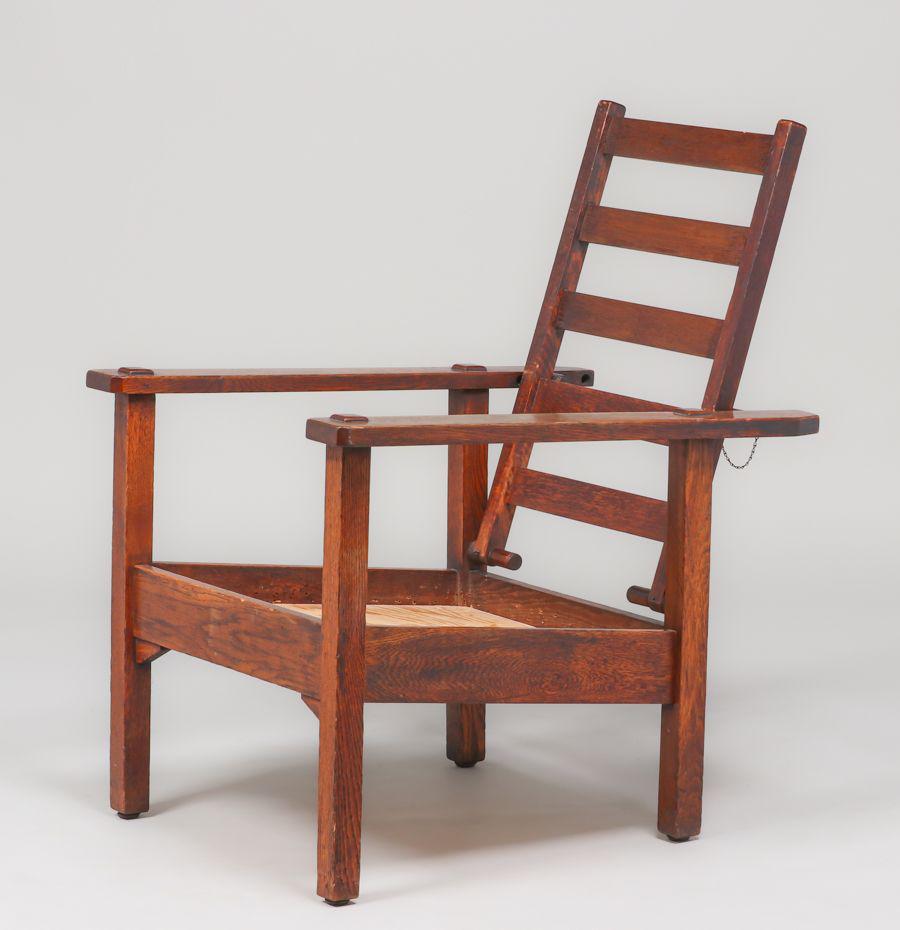 Stickley Brothers Open-Arm Morris Chair c1910 (1 of 4)