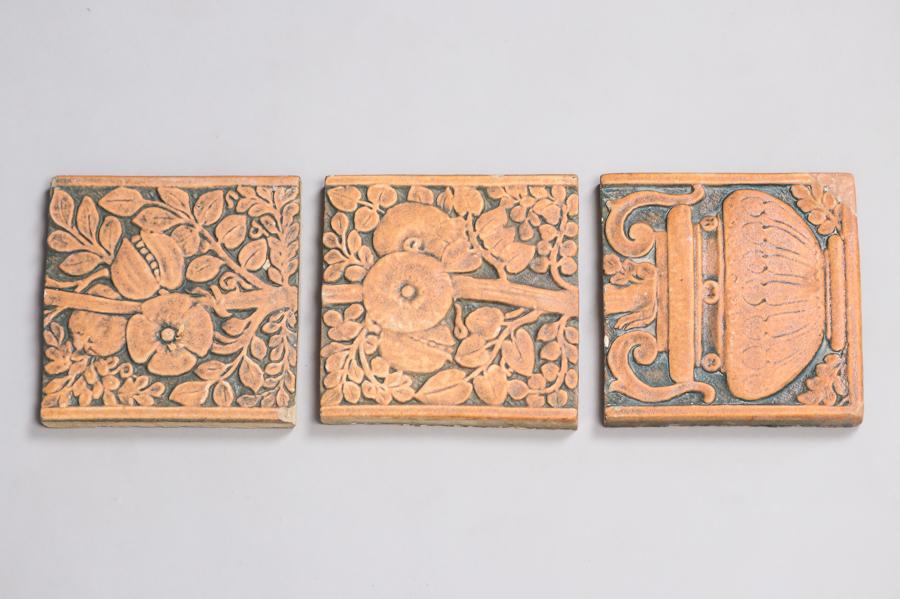 Richmond Cal Art 3 Tile Set c1920s (1 of 4)