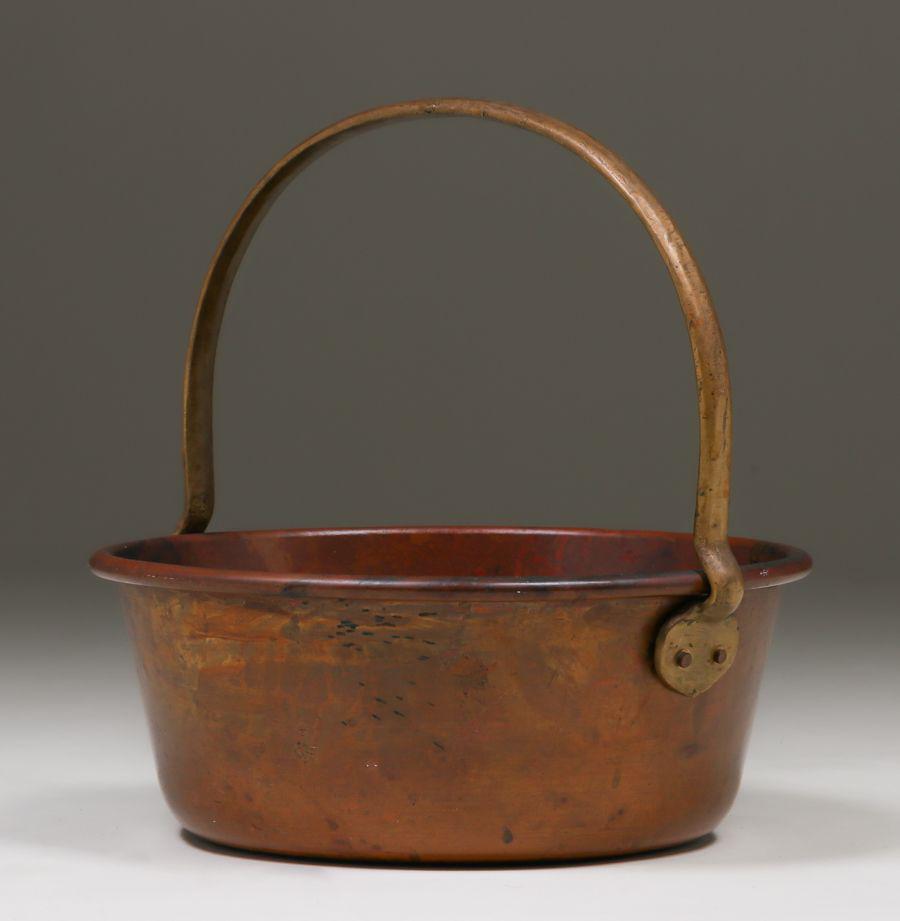 Antique Copper One-Handled Basin c1900 (1 of 3)
