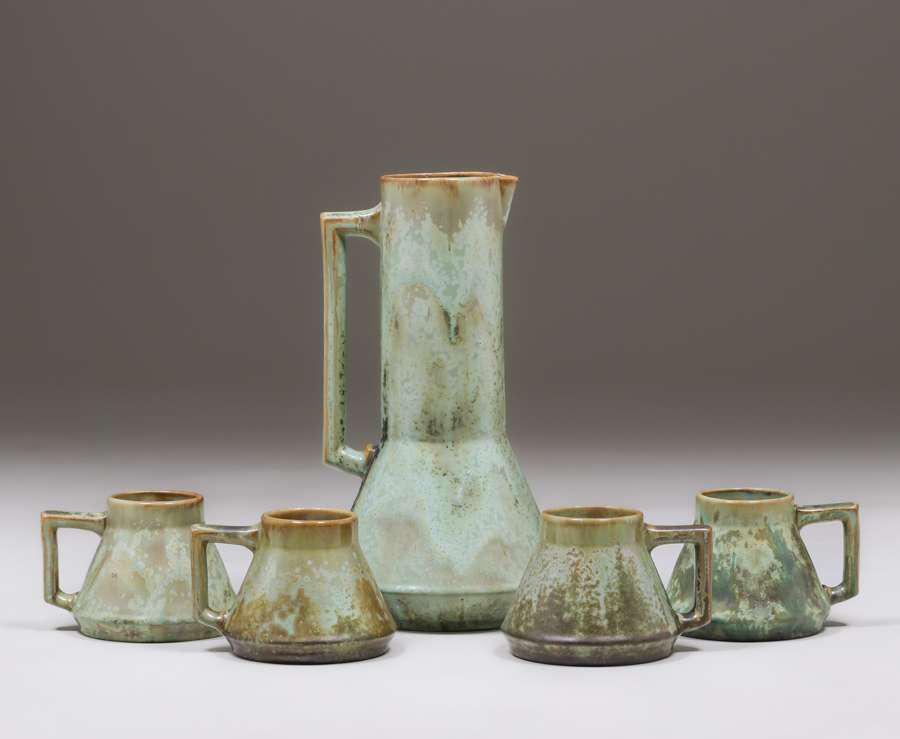 Fulper Pottery Cider Set c1910 (1 of 5)