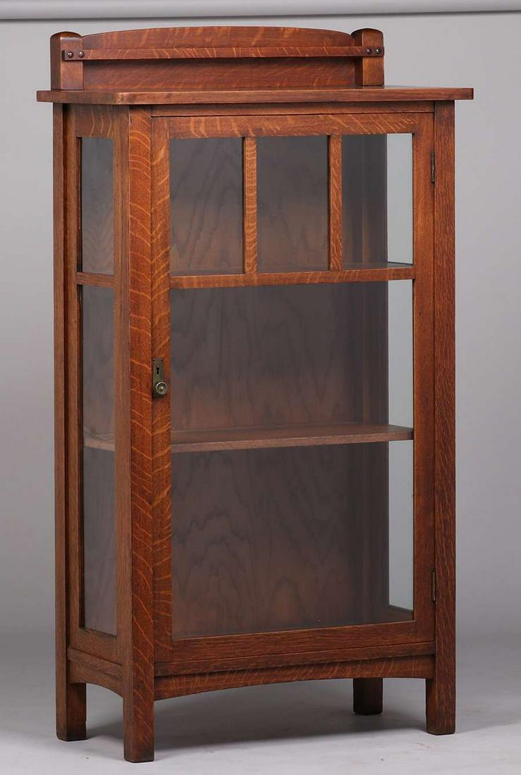 Limbert One-Door China Cabinet c1910 (1 of 2)
