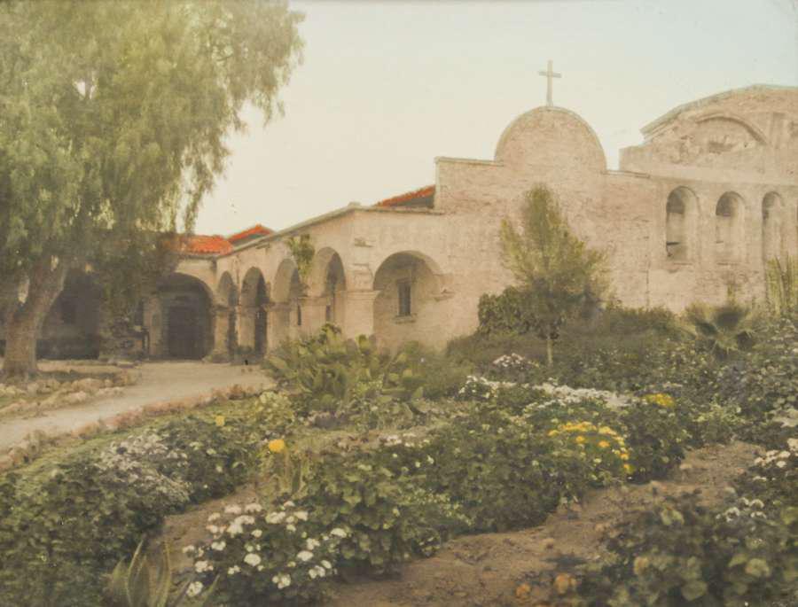 Vintage San Juan Capistrano Hand-Tinted Photo c1910 (1 of 3)