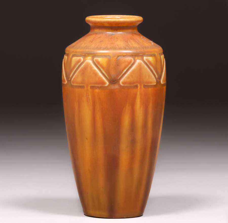 Rookwood Pottery #2439 Matte Brown Vase 1926 (1 of 3)