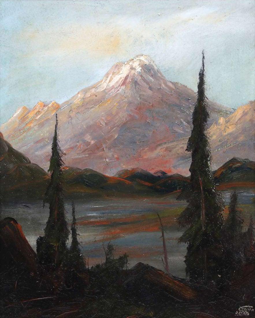 Samuel Tilden Daken Painting Lake Siskiyou Mt Shasta (1 of 4)