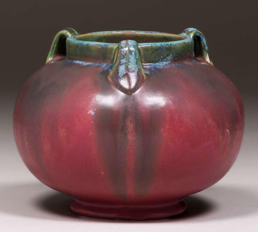 Fulper Pottery Three-Handled Vase c1910s (1 of 3)