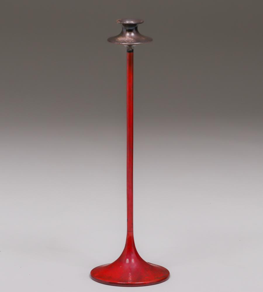 La Pierre Mfg. Co. Copper & Silver Candlestick c1900 (1 of 4)