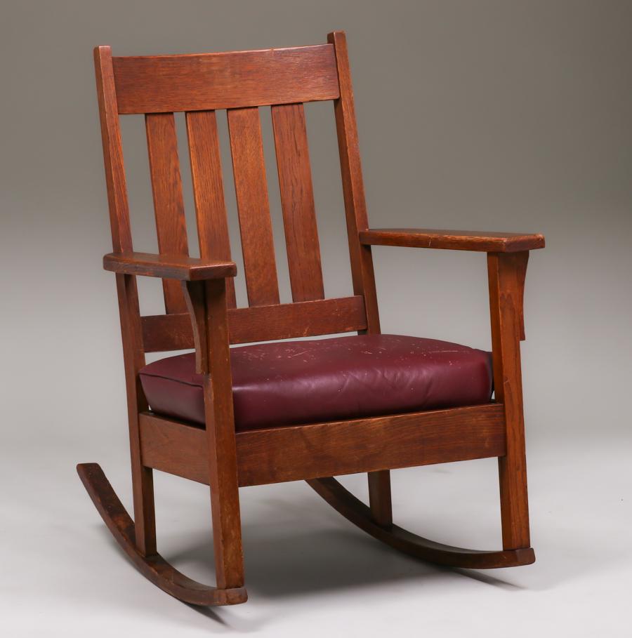 Mission Oak Rocker c1910 (1 of 3)