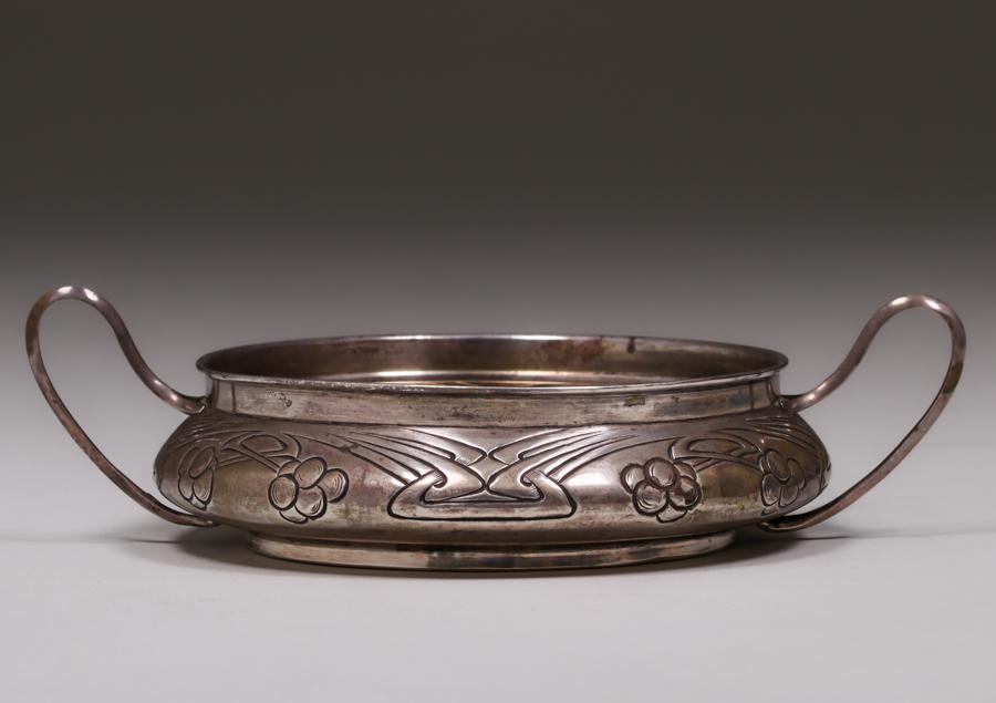 German Two-Handled 800 Silver Bowl c1905 (1 of 4)