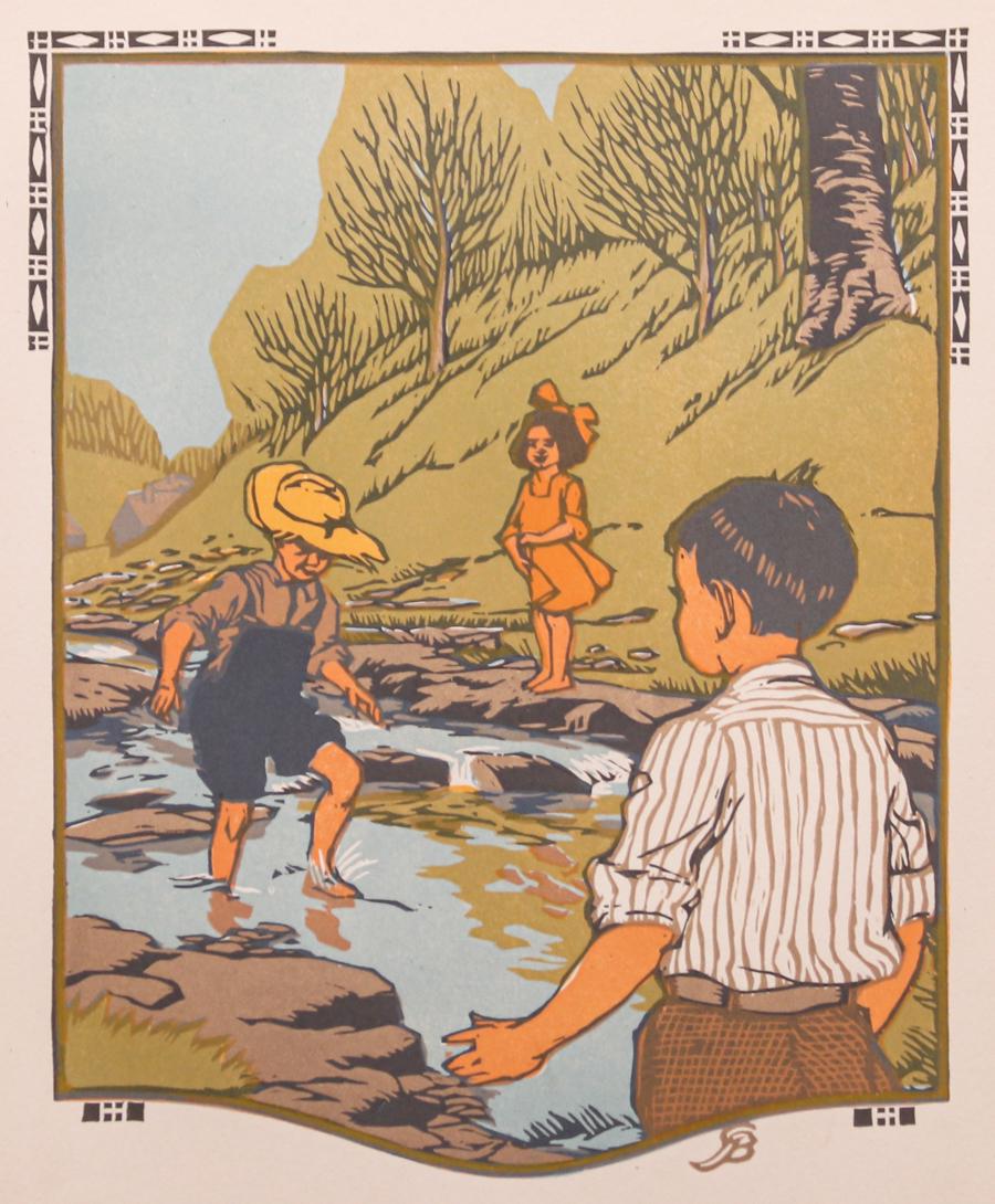 Gustave Baumann Woodblock Print "May" (1 of 5)