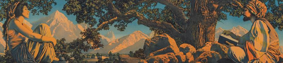 Maxfield Parrish Print "The Rubaiyat" 1917 (1 of 6)