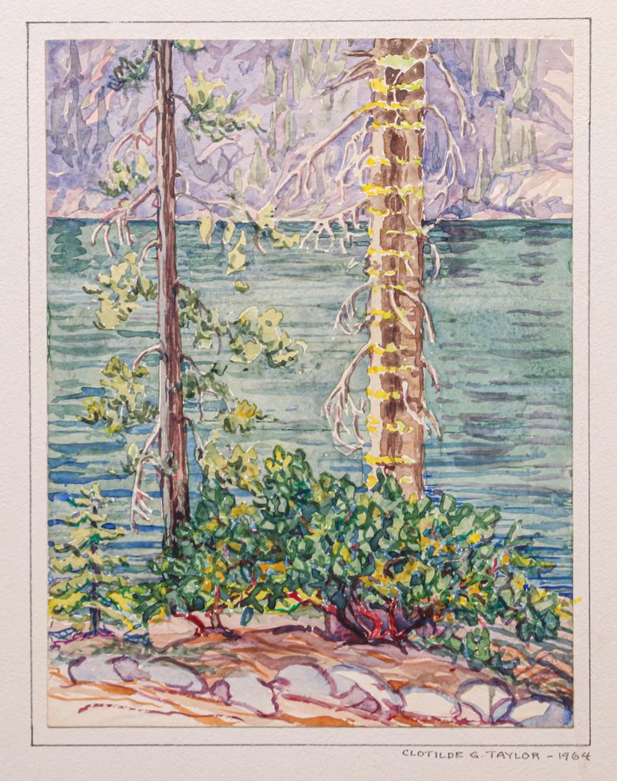 Clotilde Grunsky Taylor Watercolor "From the Berkeley (1 of 4)