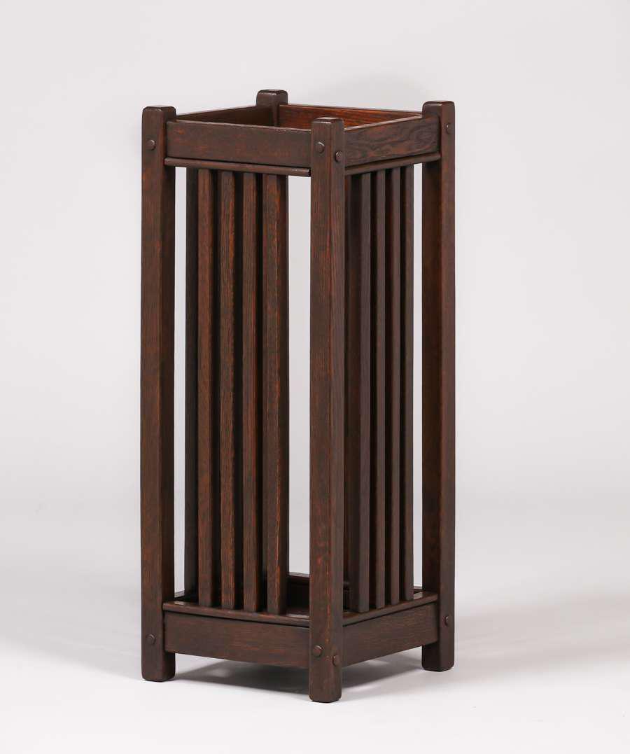 Grand Rapids Spindled Umbrella Stand c1910 (1 of 1)