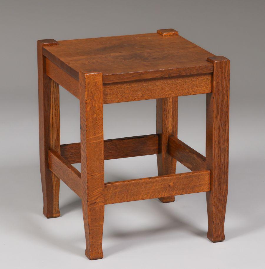 Stickley Brothers Square Taboret c1910 (1 of 3)