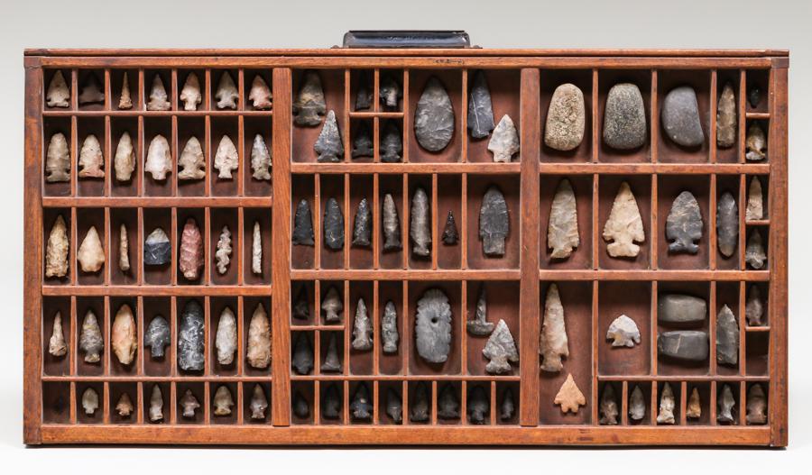 Collection Native American Arrowheads c1910 (1 of 5)