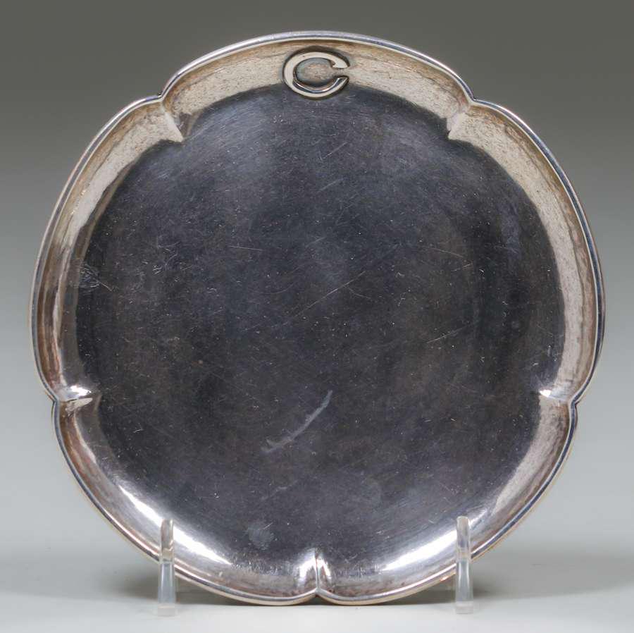 Kalo - Chicago Hammered Sterling Silver Tray c1910 (1 of 4)