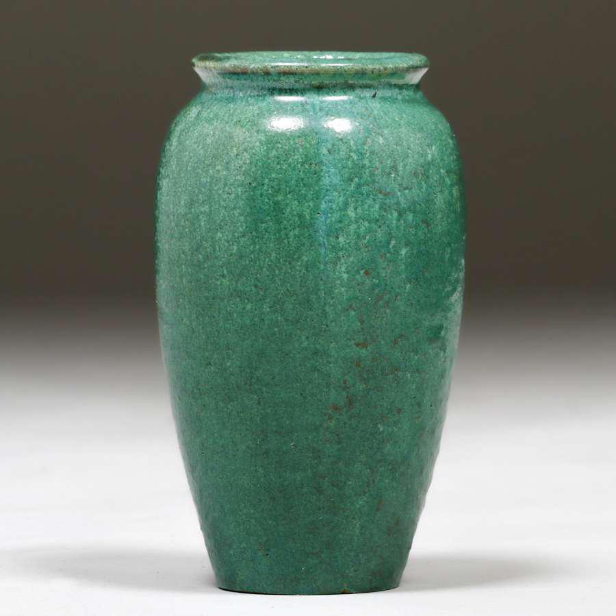 Fulper Pottery Cucumber Green Glazed Vase c1910s (1 of 3)