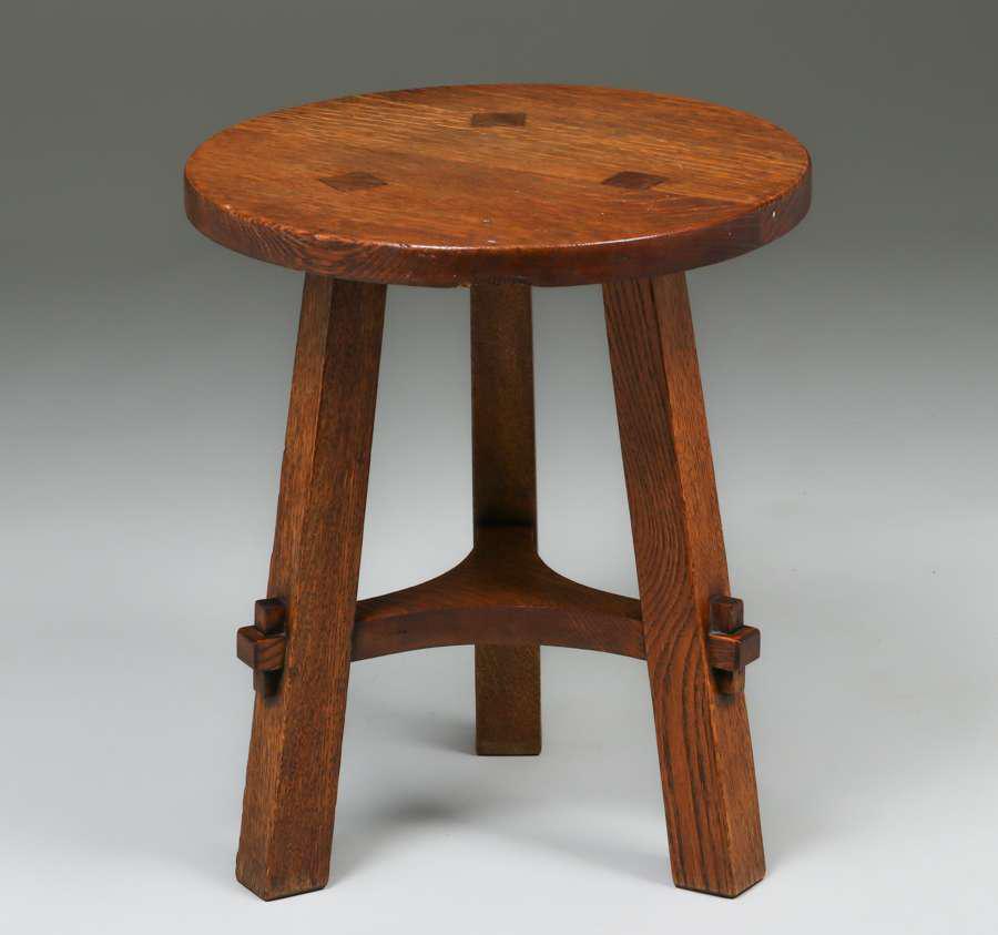 Stickley Brothers #5680 Three-Leg Taboret c1910 (1 of 5)