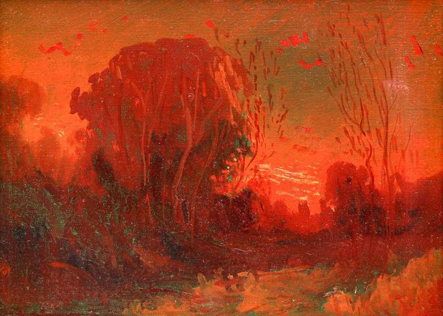 Samuel Tilden Daken Painting "Evening Glow" c1910 (1 of 5)